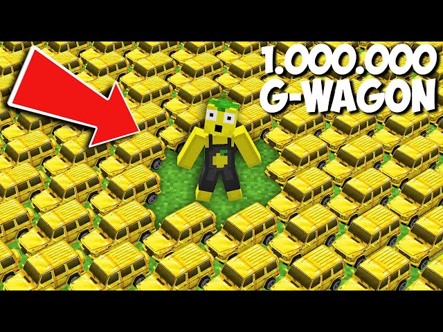 I found 1.000.000 MERCEDES-BENZ G-CLASS in Minecraft ! NEW GOLD G-WAGON !
