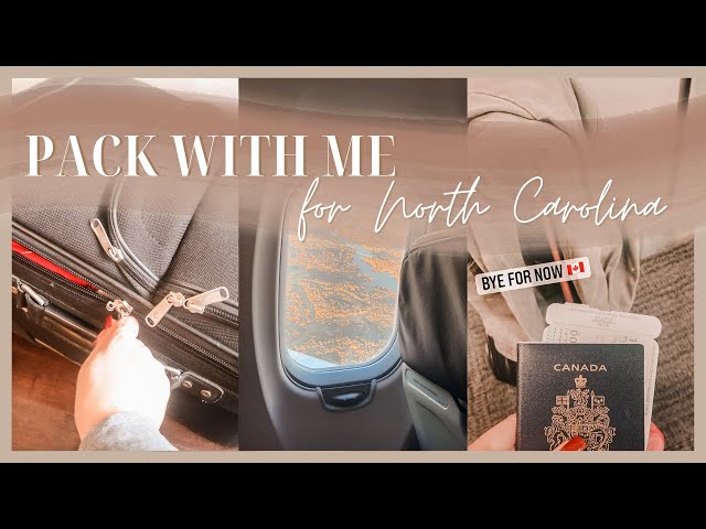 Pack With Me for North Carolina | Organizing and Prepping for a Long Trip // Packing Vlog