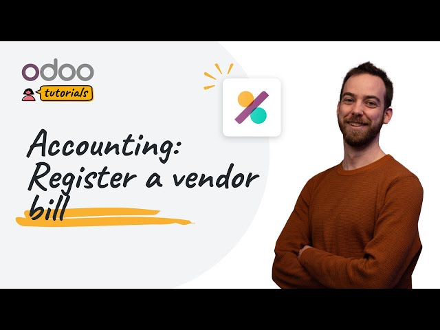 Register a vendor bill | Odoo Accounting