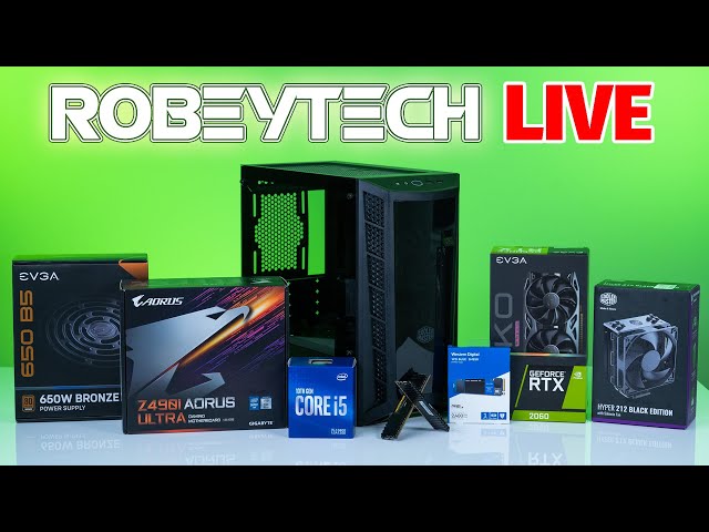 How To Build a PC - Giveaways + $1000 Intel Gaming PC - i5-10400 /2060KO Ultra in MB311 | Robeytech