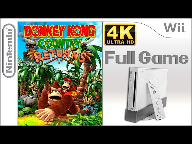 Donkey Kong Country Returns - Full Game Walkthrough / Longplay (4K60ᶠᵖˢ UHD)