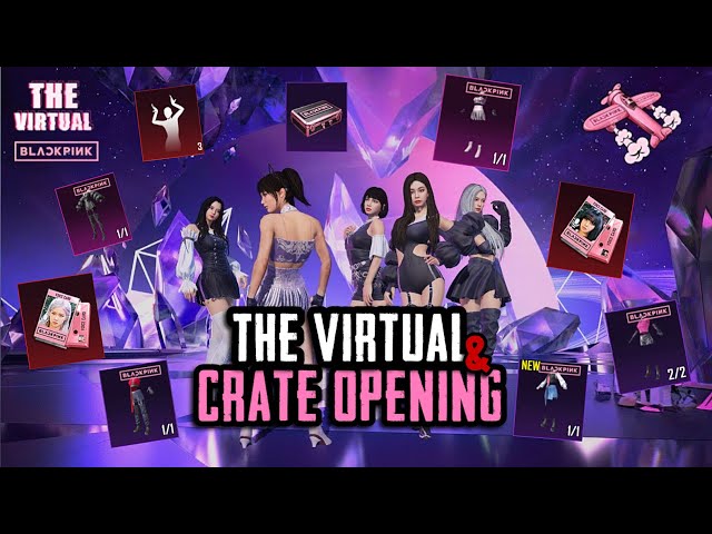 BLACKPINK - THE VIRTUAL FULL CONCERT HD & BLINKS FASHION CRATE OPENING | PUBG MOBILE