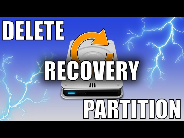 How to delete Windows Recovery partition from a disk