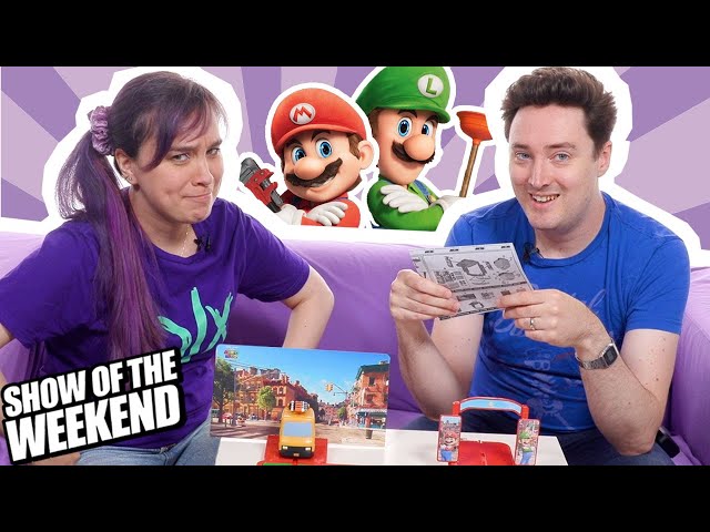 The Super Mario Bros Movie Route'n Go Game! Luke vs Ellen vs a Van | Show of the Weekend