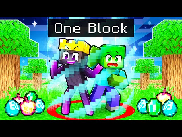Minecraft but We’re MOBS Locked on ONE BLOCK!