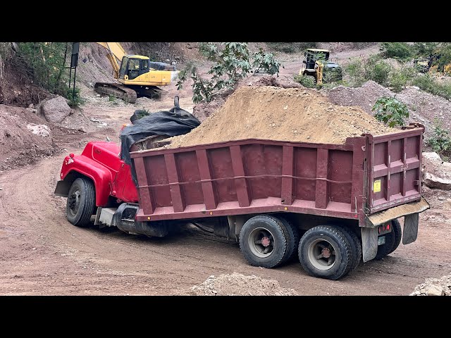Pozzolan Mining - Overload Trucks Leaving the Quarry. E8:S2