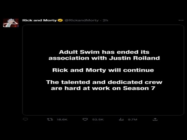 Rick and Morty Fired Justin Roiland