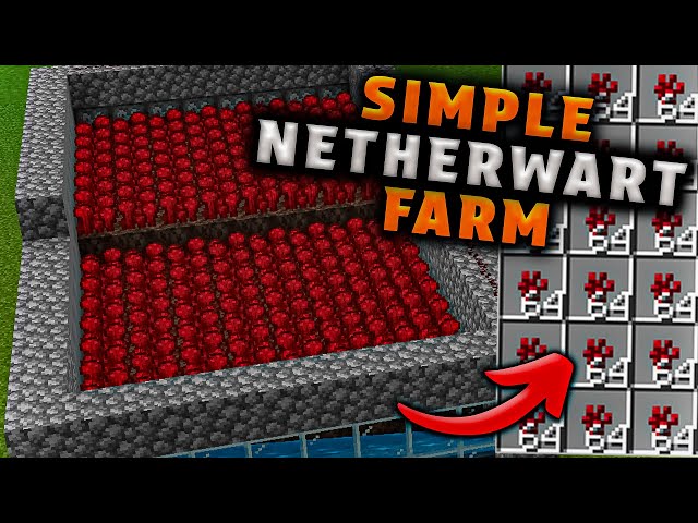 Easy 1.20 Netherwart Farm for Minecraft Bedrock (MCPE/Xbox/PS/Switch/PC)‏