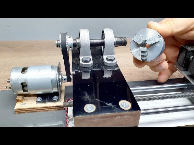 Making mini lathe with 775 motor -Mini torna makinesi yapımı
