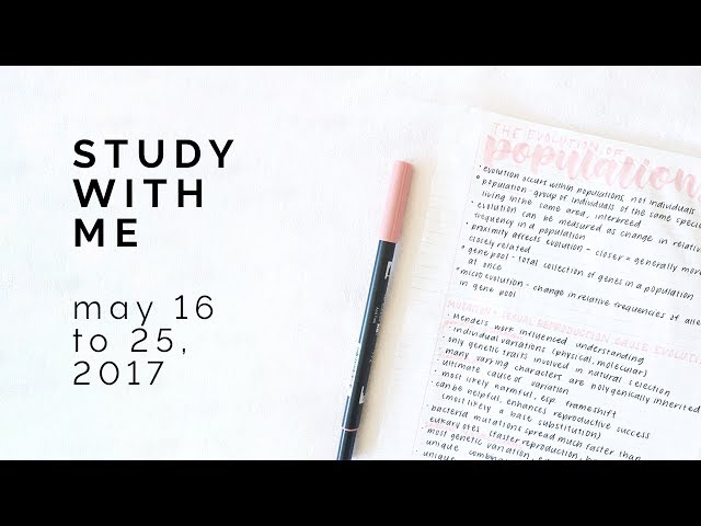 a week of final exam studying 💟 study with me compilation