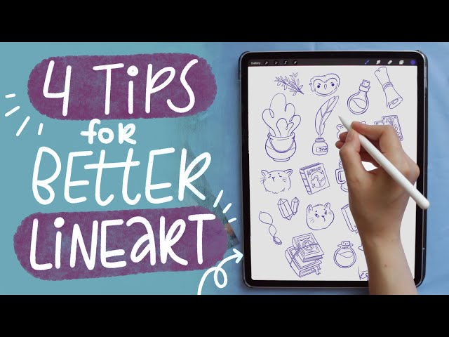 TIPS HOW TO IMPROVE LINE ART DRAWING IN PROCREATE FOR BEGINNERS