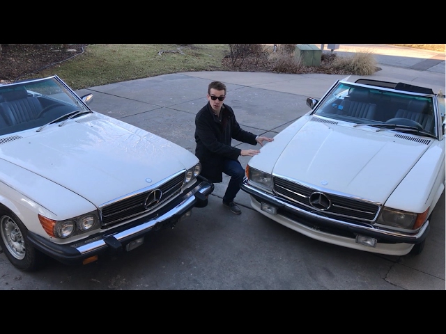 A Tale of Two Mercedes, One was BANNED from the USA. 1985 500SL vs. 380SL