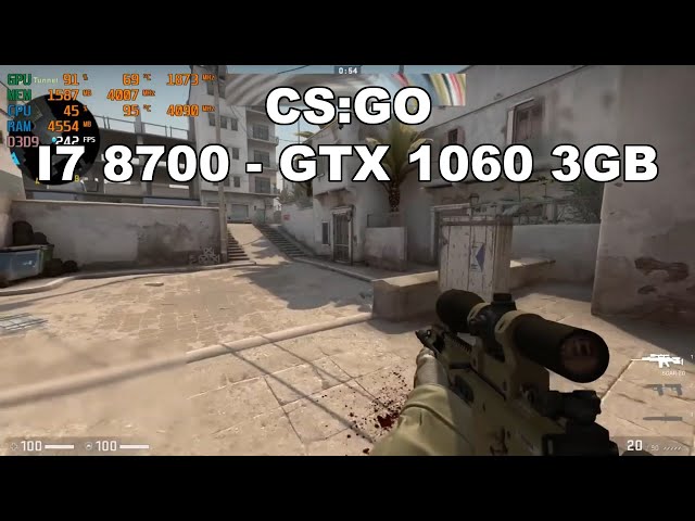 CS:GO - GTX 1060 3GB - I7 8700 - CYBERPOWERPC Review