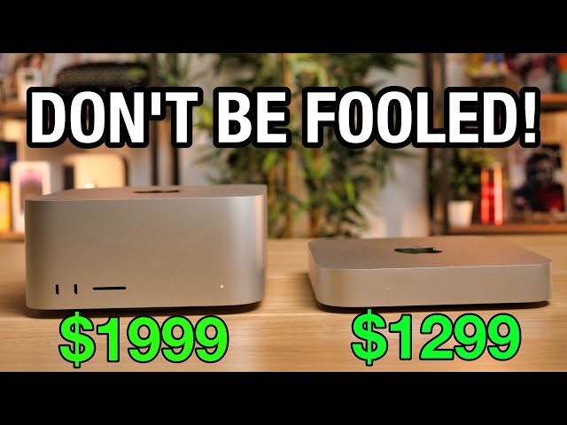M2 Mac Studio VS M2 Mac mini - DON'T BE FOOLED!