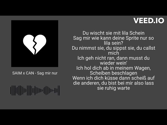 SAIM x CAN - Sag mir nur (Lyrics)
