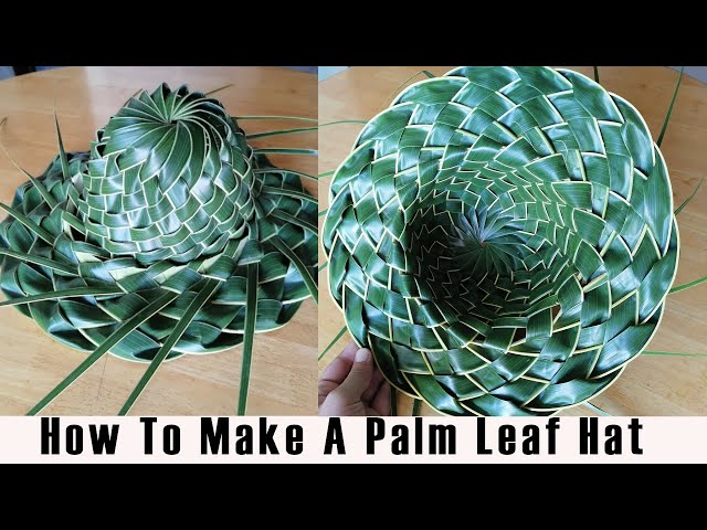 HOW TO MAKE A PALM (coconut) LEAF HAT (EASY TUTORIAL)