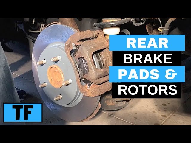 Step by Step How To Replace Rear Brakes 2012 Dodge Grand Caravan Pads & Rotor Replacement