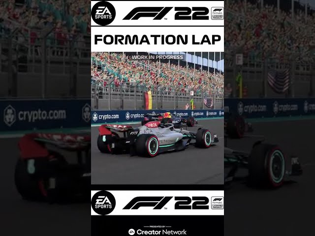 F1 22 gameplay of the new Formation Lap Broadcast Experience in #f122game at the #MiamiGP