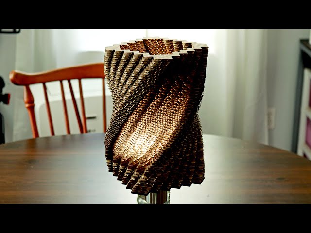 Making a Pixelated Cardboard Lamp
