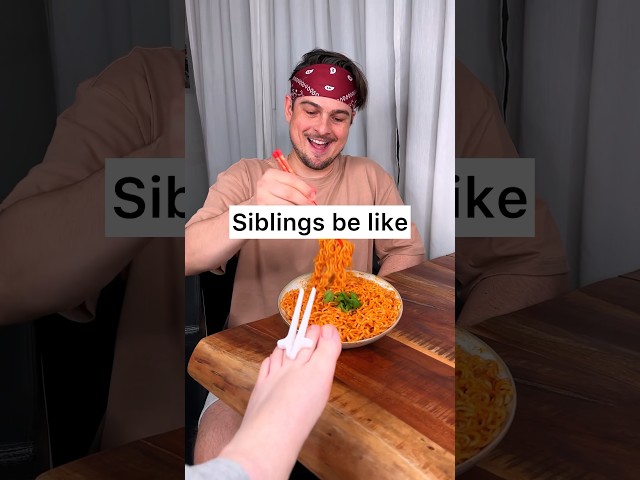 How to share NOODLES with your sibling, properly?😁❤️🍜| CHEFKOUDY