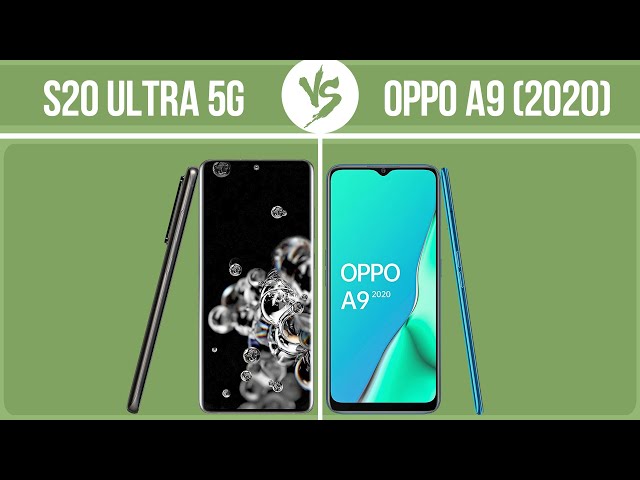 Samsung Galaxy S20 Ultra 5G vs Oppo A9 (2020) ✔️