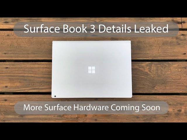 Surface Book 3 and Surface Go 2 Specs Revealed