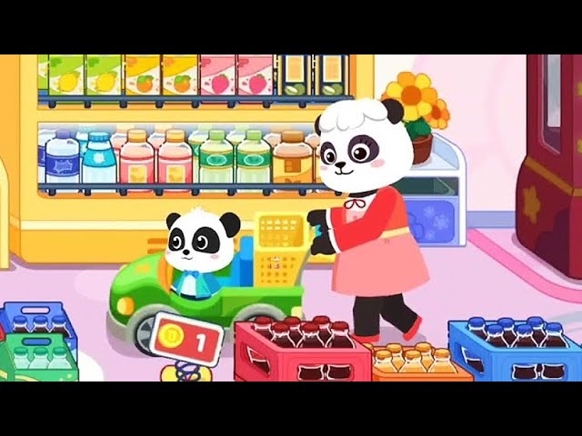 Baby Panda's Supermarket 2024: Self-Service Shopping, Learning, and Fun! | BabyBus Game