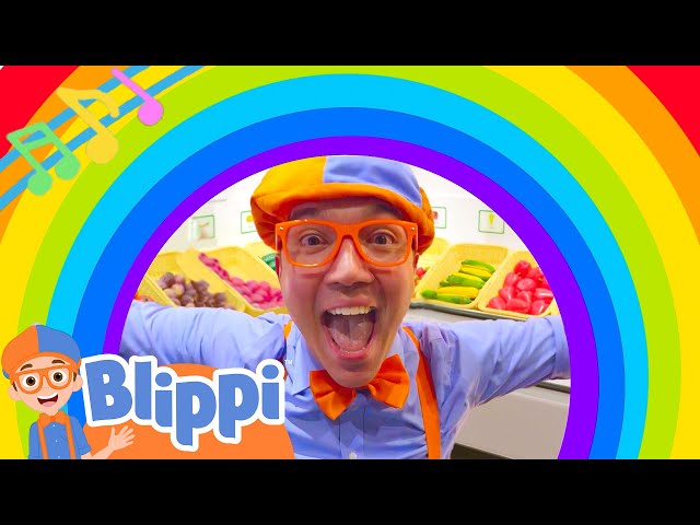 Blippi's BRAND NEW Rainbow Colors Song | Blippi Educational Colors Song