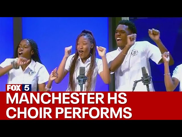 Manchester High School choir performs live