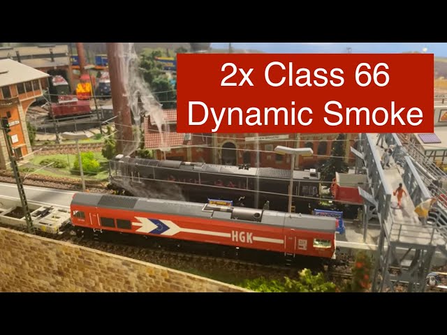 Class 66 with dynamic smoke