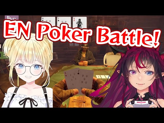 [JpSub] Amelia and IRyS gambling in poker【Rust/Hololive Clip/EngSub】
