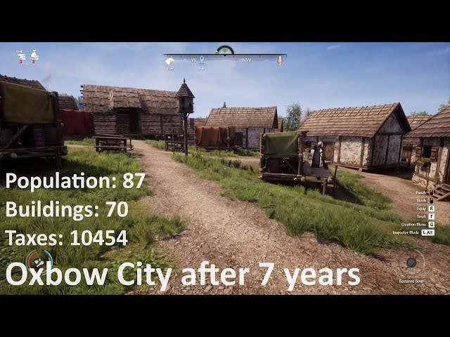 Medieval Dynasty - Oxbow City Tour after 7 years / Part 1 - No Commentary Gameplay