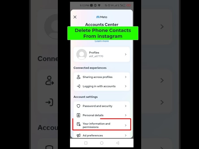 How to Delete Contacts on instagram #instagram