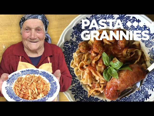 Meet 98 year old Marietta, who makes pasta with meatballs! | Pasta Grannies