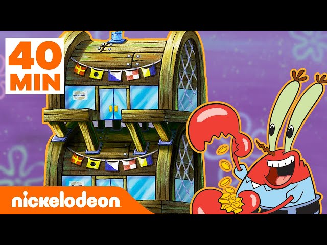 SpongeBob | Tłusty Krab w przebudowie przez 40 MIN | Nickelodeon Polska