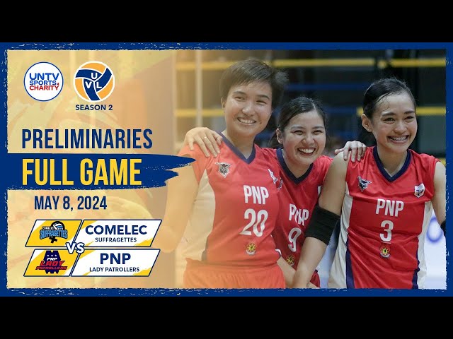 COMELEC Suffragettes vs PNP Lady Patrollers FULL GAME – May 08, 2024 | #UVL Season 2
