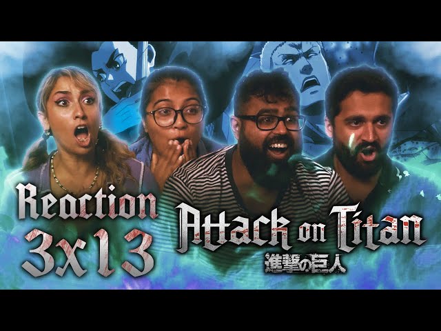 Attack on Titan DUB - 3x13 The Town Where Everything Began - Group Reaction