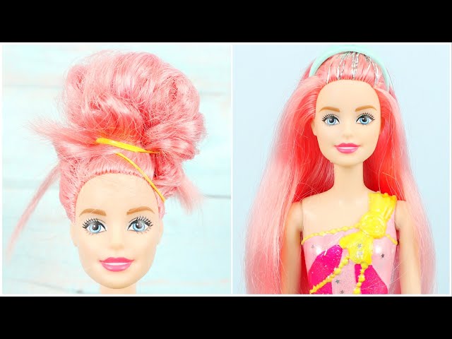 BARBIE GÖKKUŞAĞI STİLİ, Kendin Yap Barbie Saç Modeli, Vücut Boyama, Parlak Saç Nasıl Yapılır