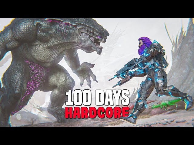 I Survived 100 Days Hardcore On Extinction | ARK Survival Evolved