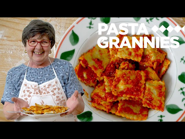 Angela makes ravioli from Genova! | Pasta Grannies