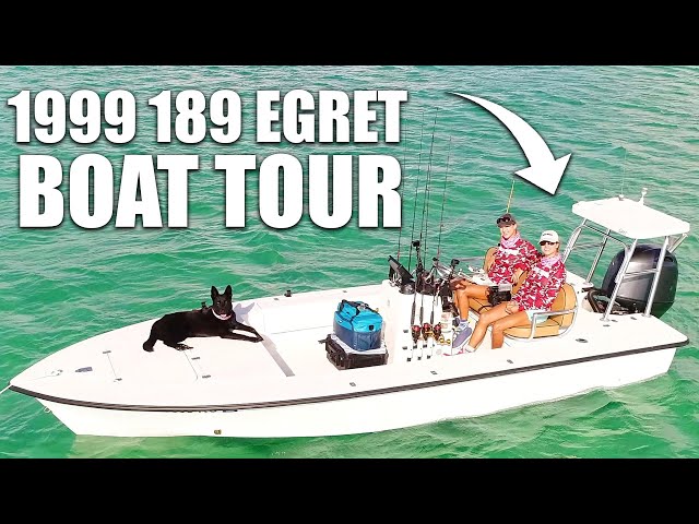 1999 Egret Boat Tour! Flats & Inshore Fishing Boat with Poling Platform