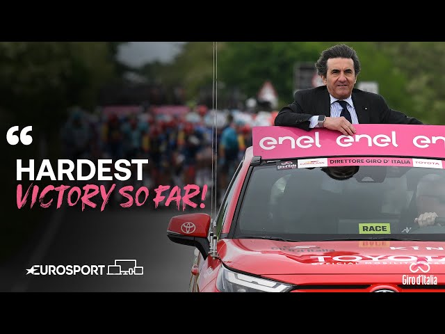 "REALLY HARD FINAL" 😫 | Giro D'Italia Stage 3 Winner Interview | Eurosport Cycling