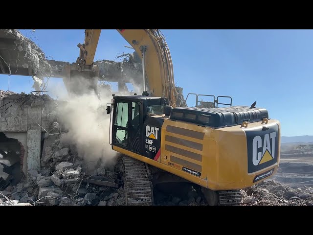 Caterpillar 336F & Liebherr 954 Long Reach On Industrial Demolitions Project- Sotiriadis/Labrianidis