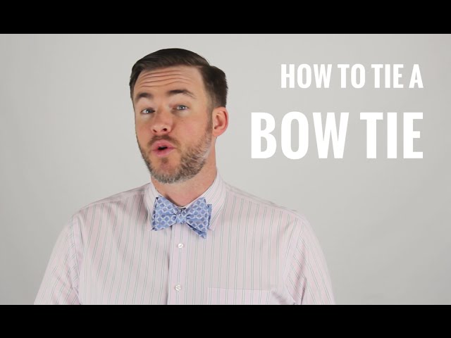 How to Tie a Bow Tie | The Distilled Man