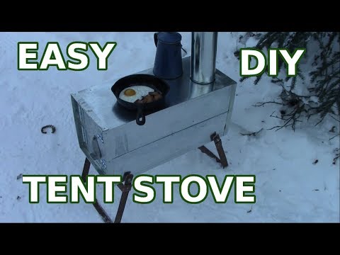 Poor Man's DIY Wilderness Hot Tenting In The Cold