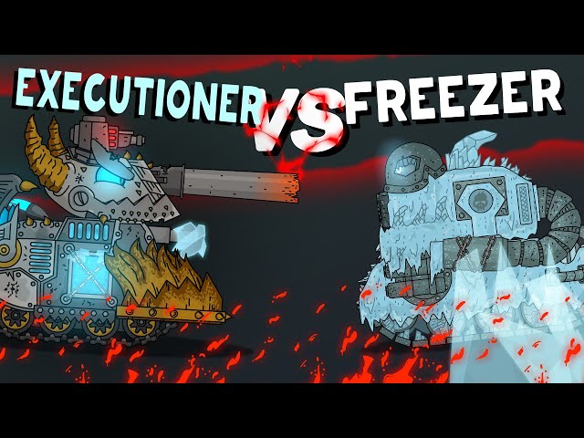 Final Gladiator battle : Executioner vs Freezer - Cartoons about tanks