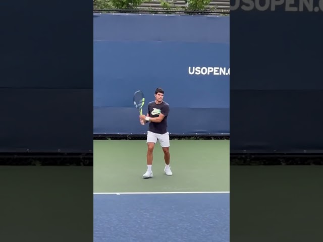 Carlos Alcaraz practice US Open 2023