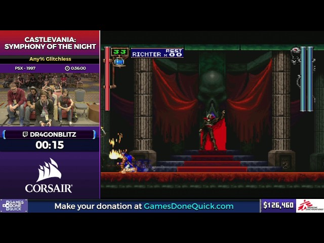 Castlevania: Symphony of the Night by Dr4gonBlitz in 32:59 - SGDQ2017 - Part 8