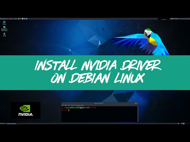 Debian Linux - Disable Nouveau driver and Install NVIDIA Driver with CUDA Tool Kit