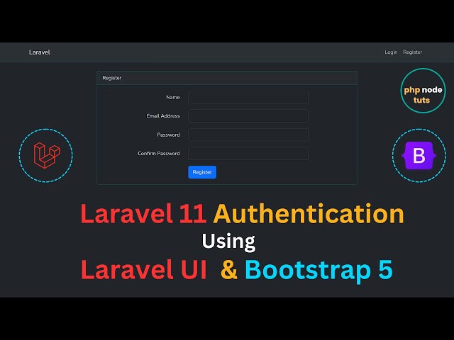 🤨Laravel 11 Authentication using Laravel UI and Bootstrap | Laravel 11 Autentication|Laravel 11 Auth